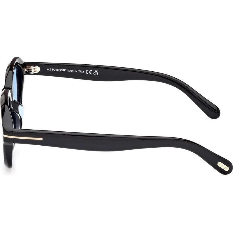 Tom Ford 1147-D 01V Shiny Black Blue  Sunglasses, Size 51 – Dayal Opticals