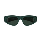Balenciaga 0095S Green 019 Sunglasses, Size 53 – Dayal Opticals