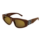 Balenciaga 0095S Brown 020 Sunglasses, Size 53 – Dayal Opticals