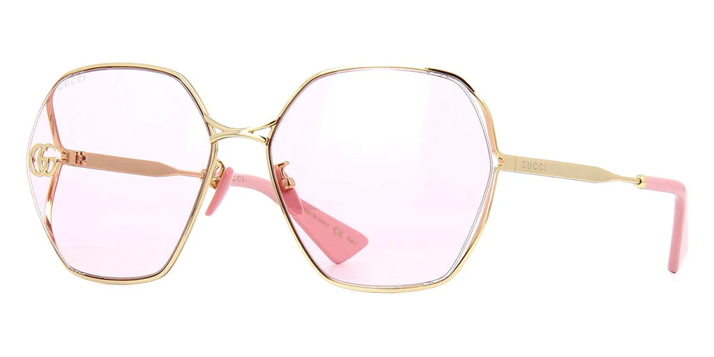 Gucci 0818SA Gold & Pink 003 Size 63, Sunglasses - Dayal Opticals