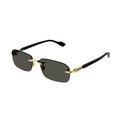Gucci 1221S Gold & Black Grey 001 Size 56,  Frame - Dayal Opticals
