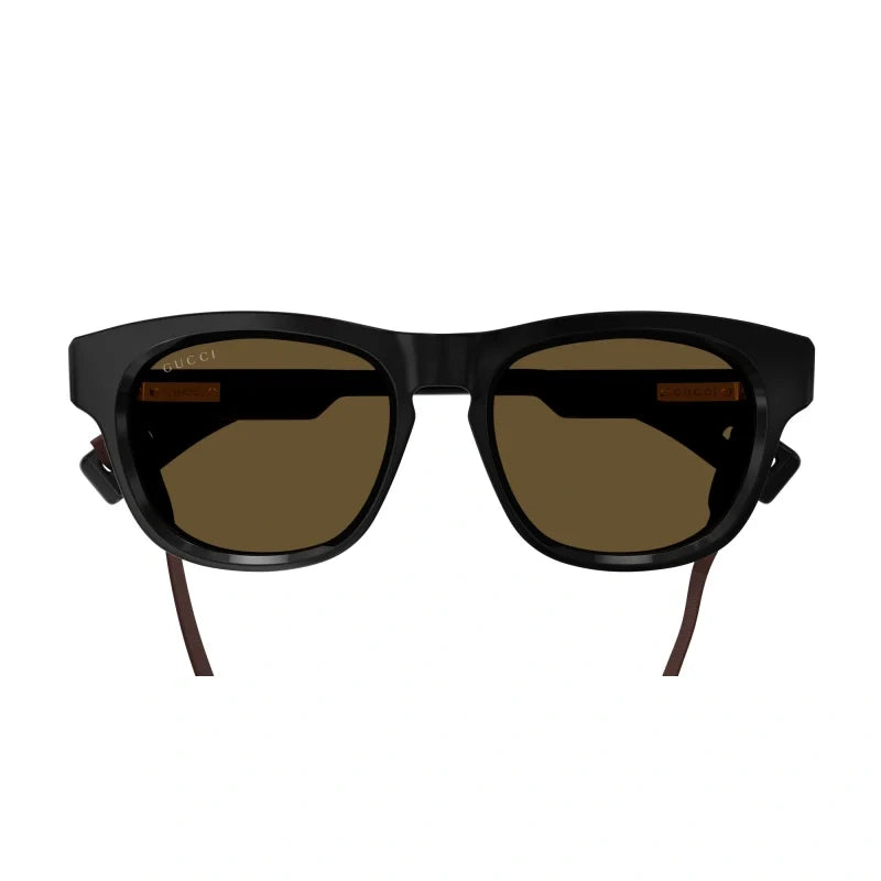 Gucci 1238S Black & Brown 001 Size 53, Sunglasses - Dayal Opticals
