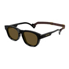 Gucci 1238S Black & Brown 001 Size 53, Sunglasses - Dayal Opticals
