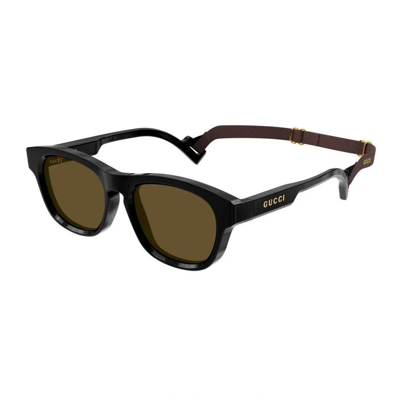 Gucci 1238S Black & Brown 001 Size 53, Sunglasses - Dayal Opticals