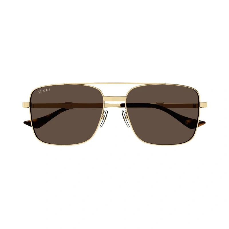 Gucci 1441S Gold & Brown 002 Size 58, Sunglasses - Dayal Opticals