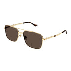 Gucci 1441S Gold & Brown 002 Size 58, Sunglasses - Dayal Opticals