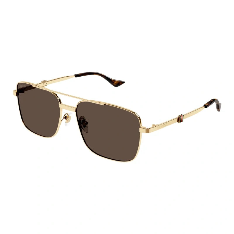 Gucci 1441S Gold & Brown 002 Size 58, Sunglasses - Dayal Opticals
