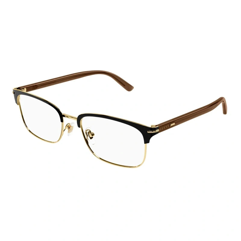Gucci 1448O Gold & Brown 002 Size 56, Frame - Dayal Opticalss
