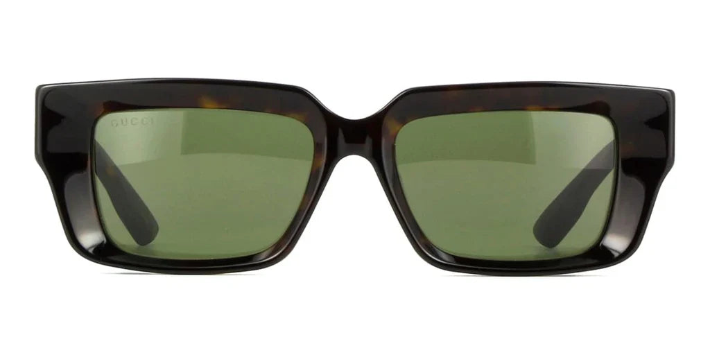 Gucci 1529S Shiny Dark Havana & Green 002 Size 54,  Sunglasses - Dayal Opticals
