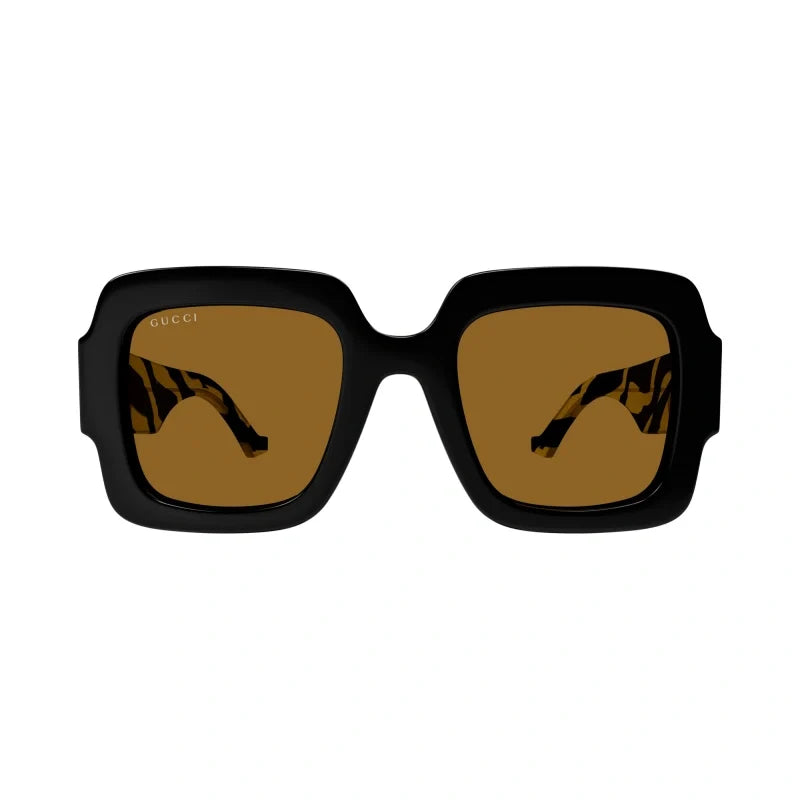 Gucci 1547S Black & Brown 004 Size 50, Sunglasses - Dayal Opticals
