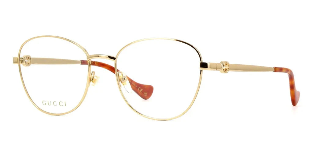 Gucci 1601O Gold & Havana 002 Size 54, Frame - Dayal Opticalss