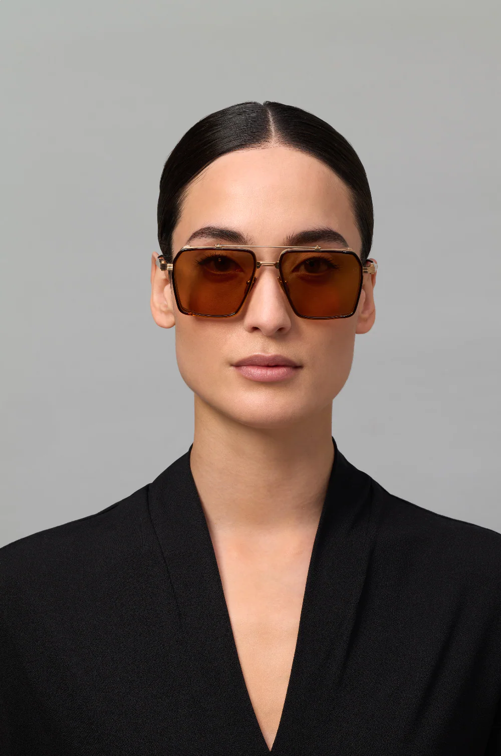 AKONI AKS510C TIROS GLD GLD BRN 58 SUNGLASSES