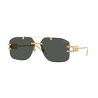 Versace 2275 Aviator Rim Less Sunglasses 