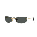 Versace 2279 Rectangle Rim less Sunglasses