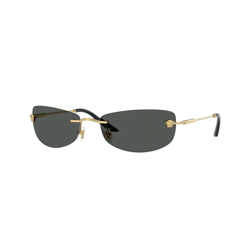 Versace 2279 Rectangle Rim less Sunglasses