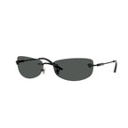 Versace 2279 Rectangle Rim less Sunglasses